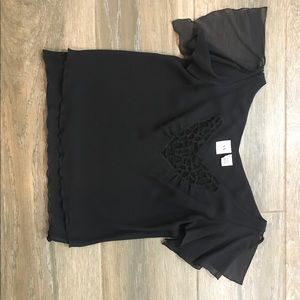 Armani Exchange black silk shirt